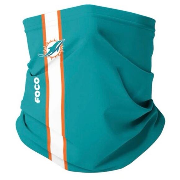 Miami Dolphins On-Field Sideline Logo Gaiter Scarf #5 - Picture 1 of 6